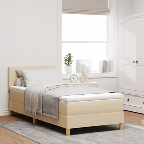 Box Spring Ágy Matraccal &amp; LED Krém 80x200 cm Szövet