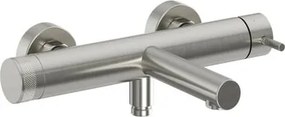 Ravak Nox kádtöltő csaptelep zuhanykészlet nélkül 150 mm, csiszolt rozsdamentes acél X070646
