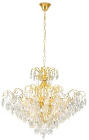 Eglo 39606 - Csillár láncon FENOULLET 9xE14/25W/230V arany