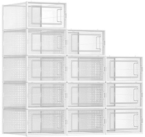 BOXIFY moduláris polc rekeszekkel, fehér