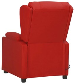 bordó műbőr felállást segítő fotel