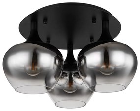 Globo 15548-3D - Felületre szerelhető csillár MAXY 3xE27/40W/230V fekete
