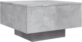 vidaXL betonszürke szerelt fa dohányzóasztal 55x55x31 cm