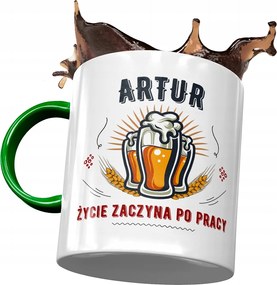 Zöld Bögre Artúr Férj Kolléga Ajándék Nyomtatott Fotóval