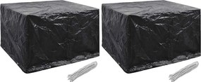 vidaXL 2 db kerti bútor huzat 8 fűzőlyukkal 135 x 135 x 90 cm