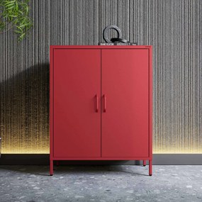 Szafka z półkami VITO, 800 x 1015 x 400 mm, Modern: czerwona