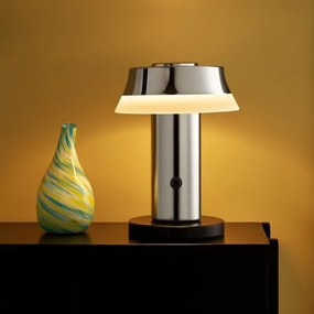 Brilliant - LED fényerőszabályozható tölthető érintős asztali lámpa KINICH LED/2,5W/5V 2700K fényes króm