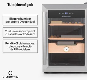 Klarstein El Presidente 37, humidor, 37 liter, 2 fiók, 1 cédrusfa rekesz