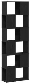 fekete tölgy könyvszekrény/térelválasztó 60 x 24 x 186 cm