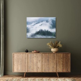 Kép - Fák a ködben (üvegen) (70x50 cm)
