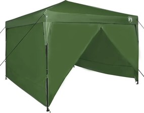 vidaXL Tetősátor Zöld 290 x 290 x 251 cm szövet