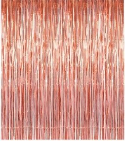 Függöny Dekoratív Függöny Rose Gold rózsaszín-arany