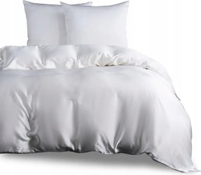 Selyem ágyneműhuzat 220x200 eperfa selyem fehér