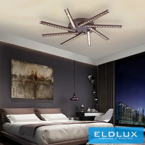 ELDLUX MEMPHIS kristályüveg mennyezeti lámpa króm 32W 4000K
