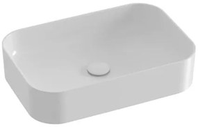 Ravak Ceramic Slim 55x37 cm-es pultra ültethető mosdó, csaptelepnyílás és túlfolyó nélkül xjx01155002 CERAMICSLIM600R0