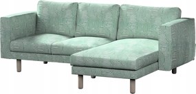 Norsborg 3 személyes kanapé huzat Ikea menta-ecru