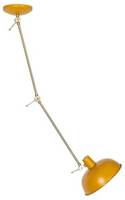 Retro mennyezeti lámpa sárga bronzzal - Milou