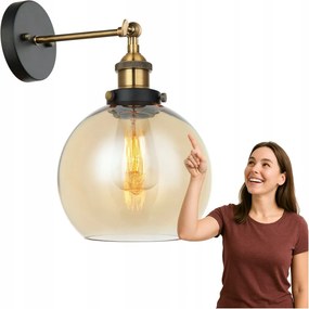 Cardena fali lámpa MBM-4330/1 Gd+amb Italux