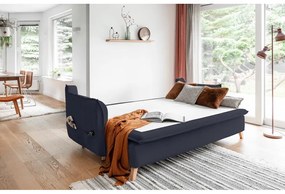 Sötétszürke-antracitszürke kinyitható kanapé 225 cm Charming Charlie – Miuform