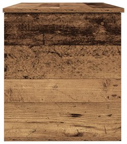 Tároló Doboz tárolóval Régi fa 100 x 42 x 46 cm Faanyag