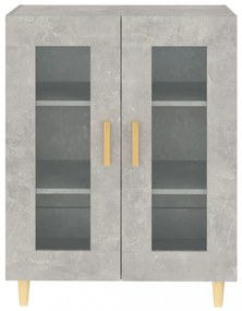 betonszürke szerelt fa tálalószekrény 69,5 x 34 x 90 cm