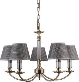 ITALUX PND-43272-5 ZANOBI Modern Csillár Antik Bronz E14 IP20