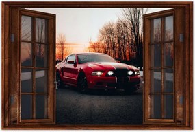 Poszter 60x40 Ford Mustang Nyugati út