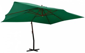 Zöld konzolos napernyő farúddal 400 x 300 cm