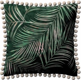 Vera párnahuzat zöld, levélmintás 45x45