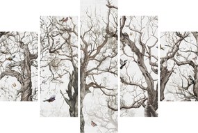 Kép - Erdei minta, rajz (150x105 cm)