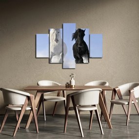 Kép - Lovak télen (150x105 cm)