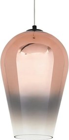 KING HOME JD9043L-30COPPER VENZA Egyágú Függesztett Lámpa Üveg E27 IP20