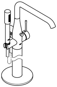 GROHE 23491DC1 - ESSENCE kádcsaptelep 277 mm rozsdamentes acél