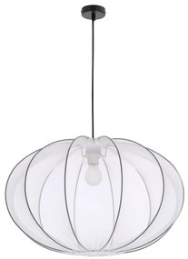 Fehér függőlámpa textil búrával ø 60 cm Mellow – Candellux Lighting