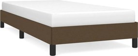 vidaXL sötétbarna szövet ágykeret matrac nélkül 80x200 cm