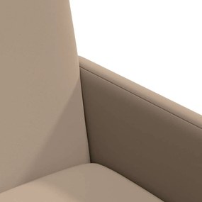 vidaXL Kerekes Étkező Székek 2 pcs Cappuccino 57 x 66 x 94 cm Műbőr