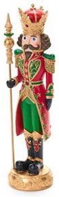 Nagy Diótörő király karácsonyi figura LED-es 35 cm