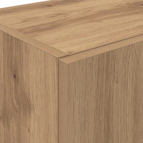 Konyhai Szekrény Kézműves Tölgy 60x50x180 cm Szerkezeti Fa