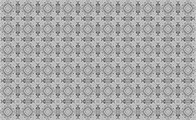 Fotótapéta Geometrikus és virágos monokróm díszek 350x250 +ragasztó