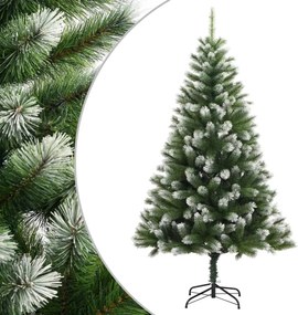 vidaXL csuklópántos műkarácsonyfa hóval 180 cm