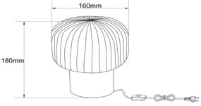 Lucide 78595/01/30 - Asztali lámpa JANY 1xE14/25W/230V fekete