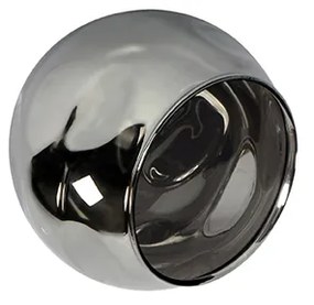 Art Deco mennyezeti lámpa arany füstüveggel 4-lámpás - Vidro