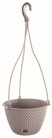 PROSPERPLAST Függő virágcserép SPLOFY ROUND W mocca 23cm