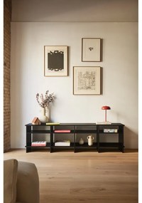 Fekete TV-állvány 180x50x40 cm Inari – Teulat