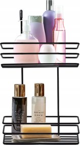 Vezetékes Zuhanypolc Fekete Függesztett Fürdőszobai Kabin Stílusos