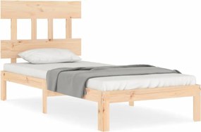 vidaXL tömör fenyőfa ágy matrac nélkül 90 x 200 cm