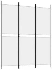 fehér 3 paneles szövetparaván 150x180 cm