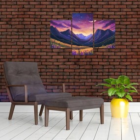 Kép - Lila táj (90x60 cm)