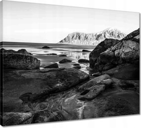 Vászonkép 50x40 Tájkép Norvégia hegyek