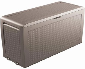 Kerti box Keter Samoa Rattan Box 270L cappuccino